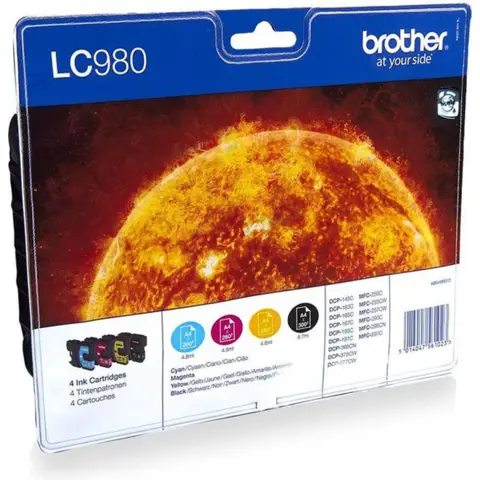 Wklad drukujacy Brother LC980VALBP Value Pack czarny, zolty, czerwony, niebieski